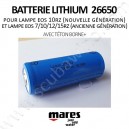 Batterie Lithium 26650 (avec téton borne+)