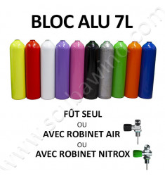 Fût Alu 7L seul ou avec robinet