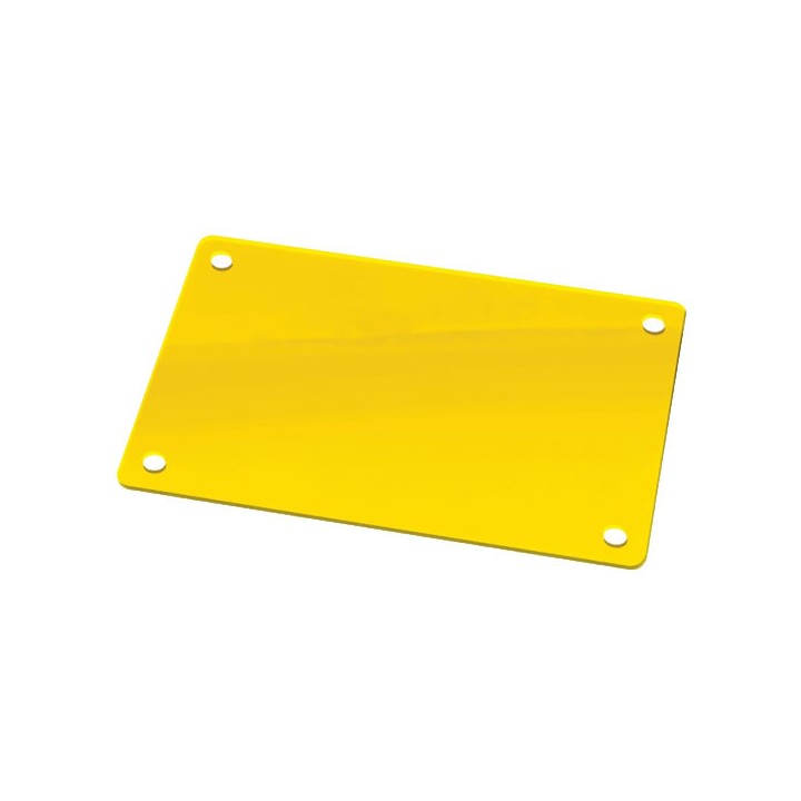 Plateau jaune pour phares avec lumière bleue