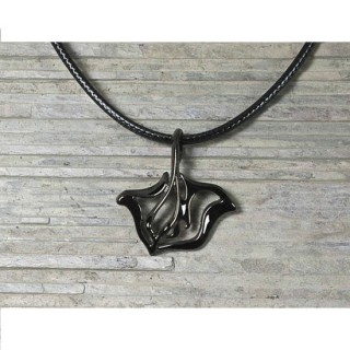 Pendentif Hematite Raie Stingray