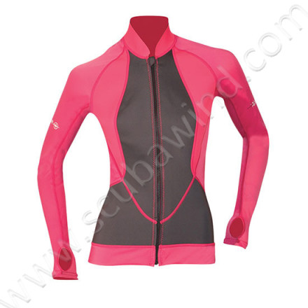 Veste Atoll avec zip frontal - Rose