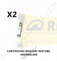 Lot de 2 cartouches Beuchat Restube - Snorkeling