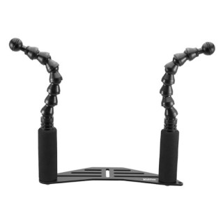 Platine 27cm + bras double flexibles