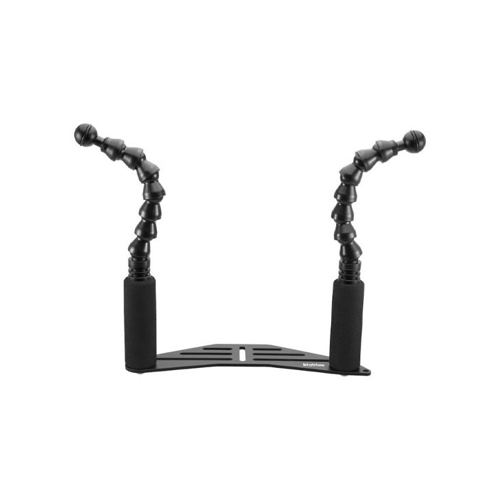 Platine 27cm + bras double flexibles