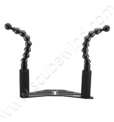 Platine 27cm + bras double flexibles