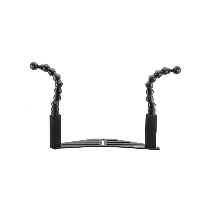 Platine 34cm + bras double flexibles