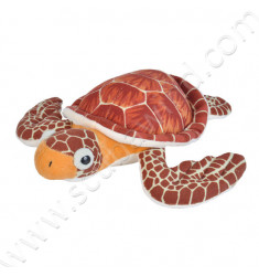 Peluche Tortue de mer marron 20cm