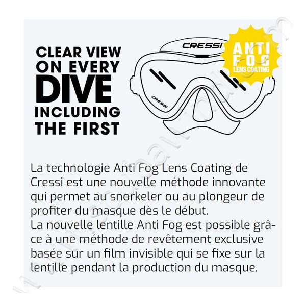 Masque anti-buée Foggy Mask