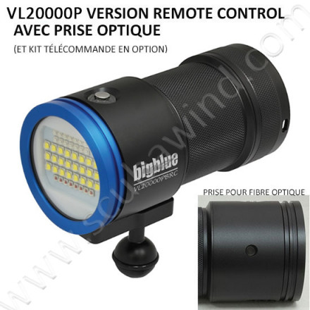 Phare VL20000PBRC (Lumière Bleue, Remote Control) + (Valise inclue)