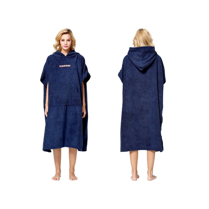 Poncho serviette - Bleu Poncho serviette - Bleu