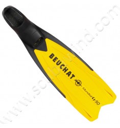 Palmes chaussante Mundial One - Jaune