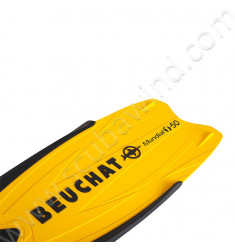 Palmes chaussante Mundial One - Jaune