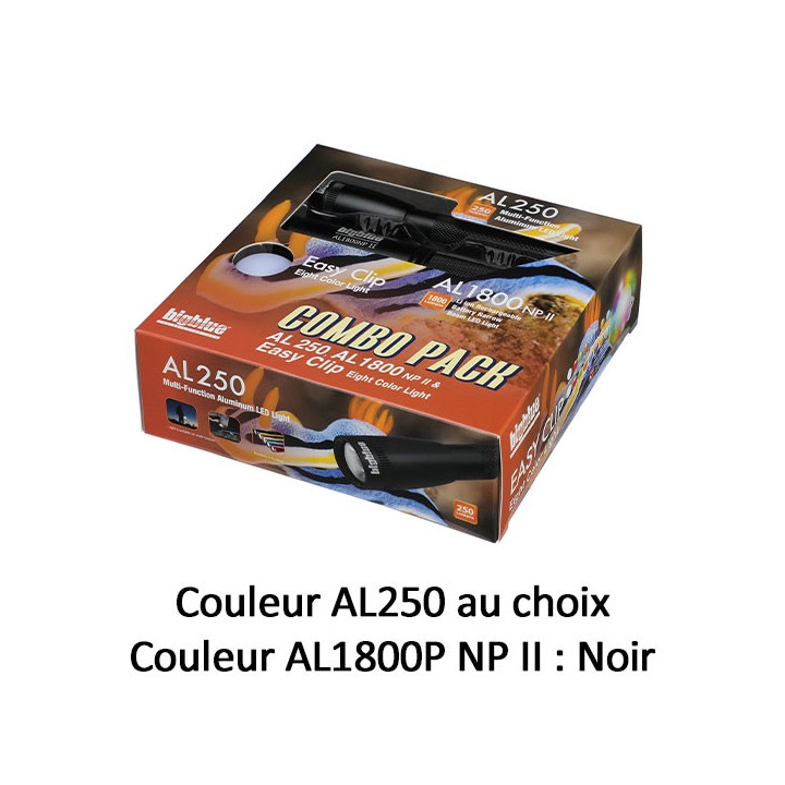 Combo Pack : AL250 + AL1800NP II Noir + Easy Clip Rainbow Color Combo Pack : AL250 + AL1800NP II Noir + Easy Clip Rainbow Color