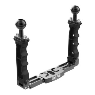 Platine double poignée réglable et  pliable