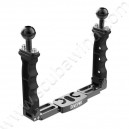 Platine double poignée réglable et  pliable