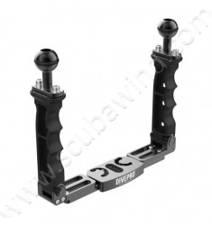 Platine double poignée réglable et  pliable