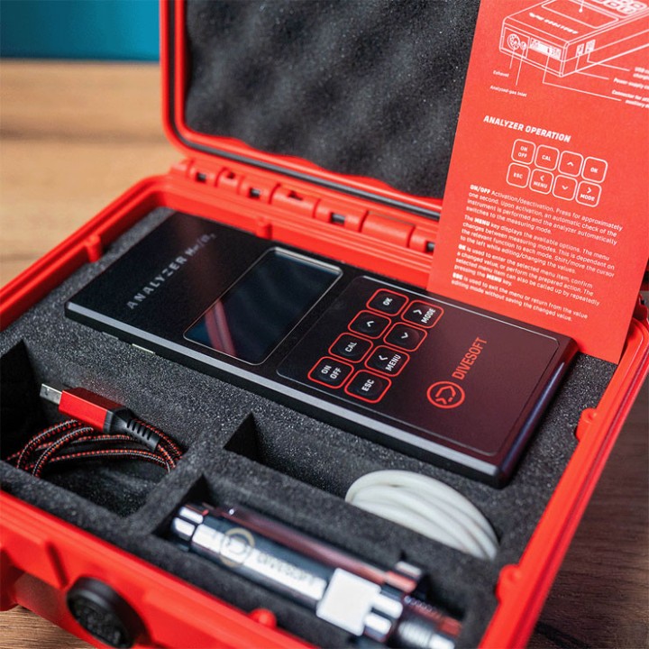Analyseur Divesoft He/O2 avec valise de protection