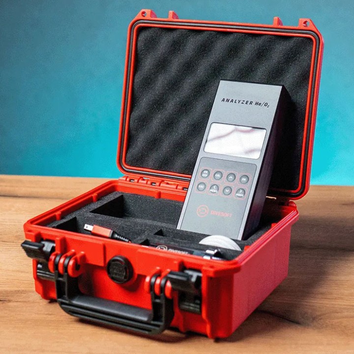 Analyseur Divesoft He/O2 avec valise de protection