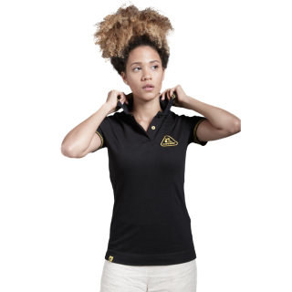 Polo Cressi noir - Manches Courtes - Femme