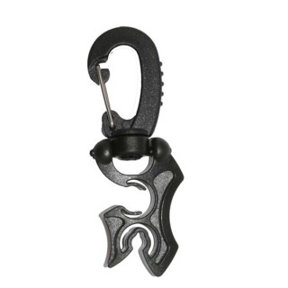 Mousqueton porte flexible inox/plastique (petit diam HP) ESM - Accessoires détendeurs - Scubawind