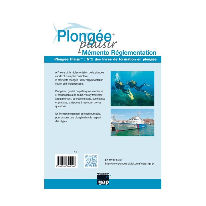 Plongée Plaisir Mémento Réglementation Editions Gap - Technique et formation - Scubawind Plongée Plaisir Mémento Réglementation Editions Gap - Technique et formation - Scubawind