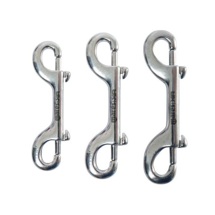 Double mousqueton inox Double mousqueton inox