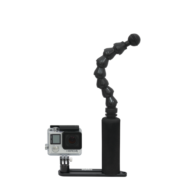 Platine + bras Flexo simple pour Gopro & mini caméra Platine + bras Flexo simple pour Gopro & mini caméra